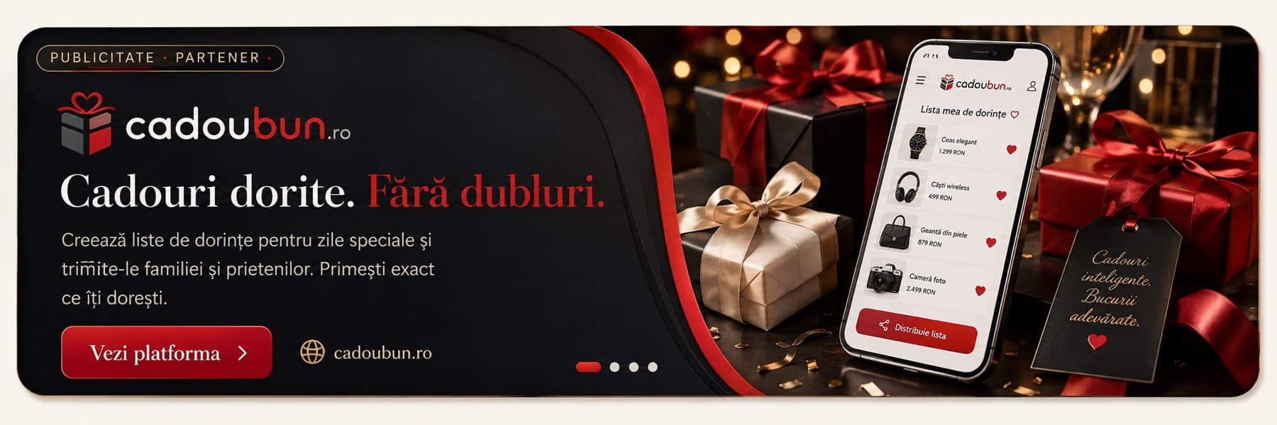 CadouBun.ro — liste de dorințe pentru zile speciale