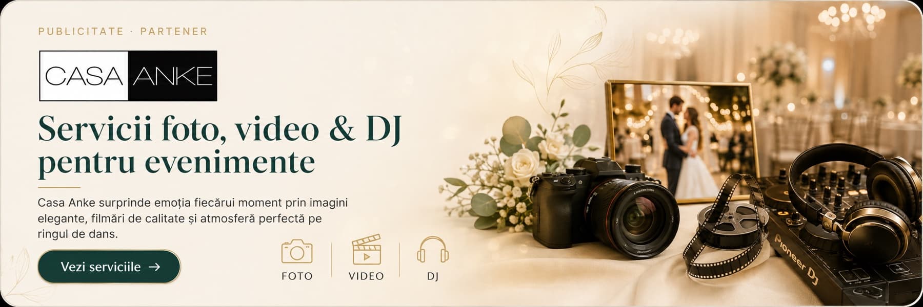 Casa Anke — servicii foto, video și DJ pentru evenimente